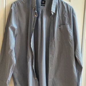 Dockers Navy Checkered Shirt